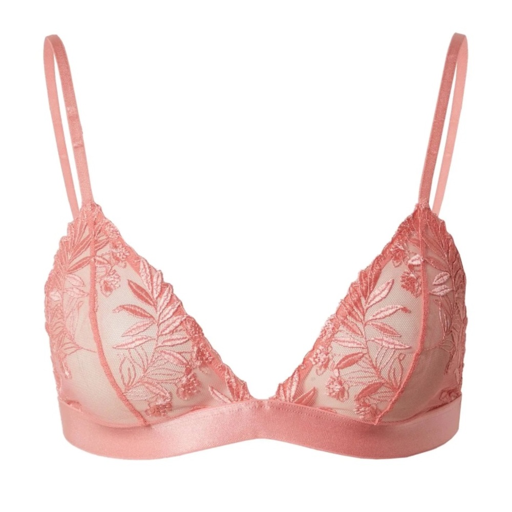 Etam Coral Lace Bralette 32D NWOT